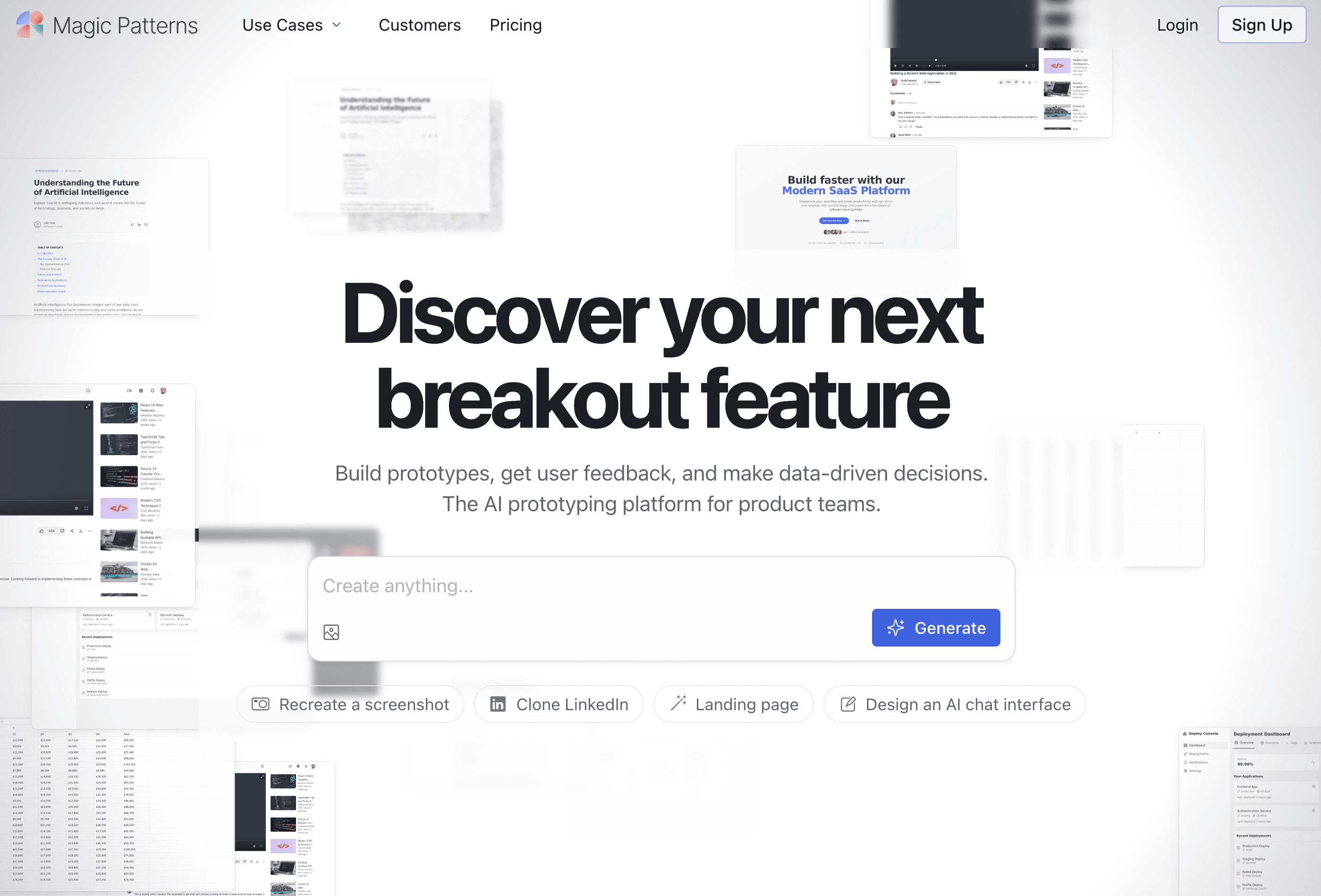 Magic Patterns Website